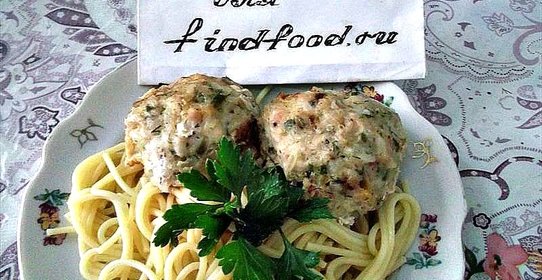 Тефтели с жареным луком