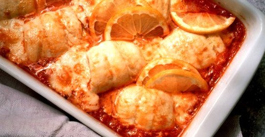 Филе камбалы в остром соусе