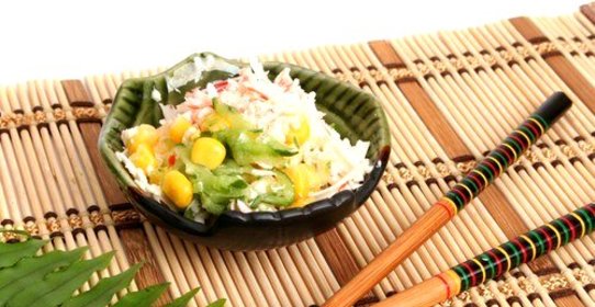Салат с крабовым мясом