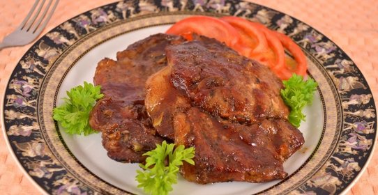 Свинина запеченная в фольге с бальзамическим уксусом