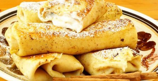 Блинчики со сладкой творожной начинкой