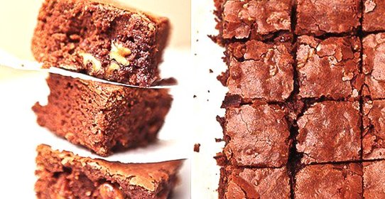 Шоколадные брауни с грецкими орехами