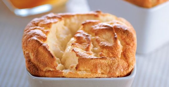 Суфле из маасдама с имбирем и абрикосами