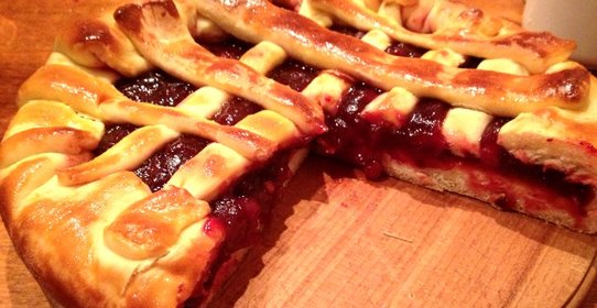 Клюквенный пирог