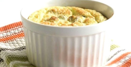 Суфле из кабачков с творогом рикотта