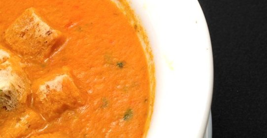 Крем-суп из батата и апельсинов
