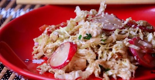 Салат пекинская капуста перец болгарский