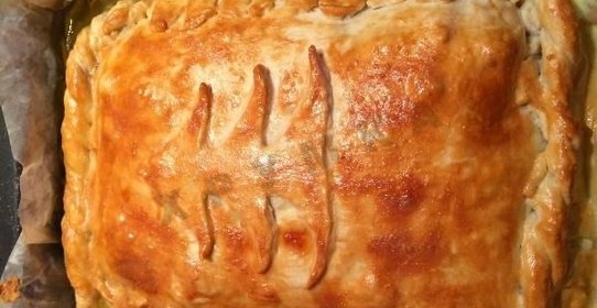 кубите пирог с курицей и картофелем