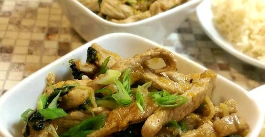 Свинина с мандаринами и соусом чили