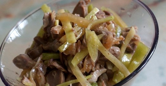 Куриные желудки по-корейски