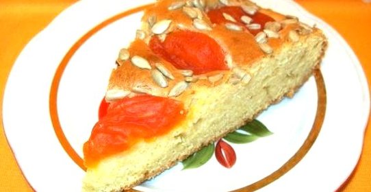 Пирог с курагой