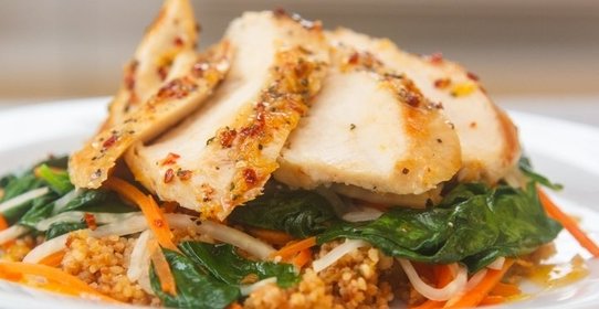 Курица в абрикосовой глазури