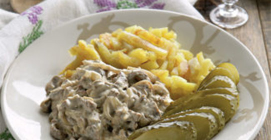 Бефстроганов из телятины