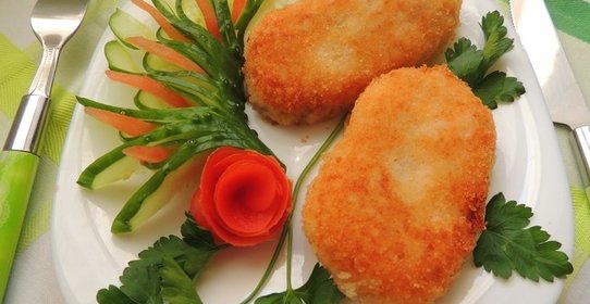 Котлеты из риса и картофеля