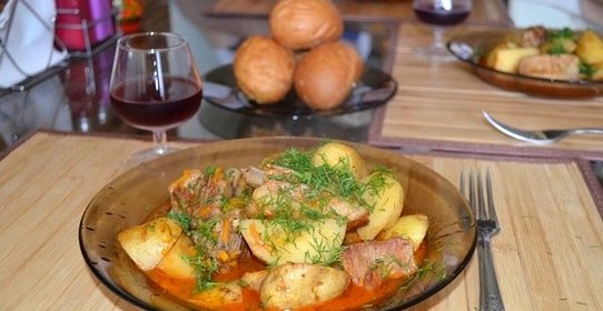 Свинина в казане