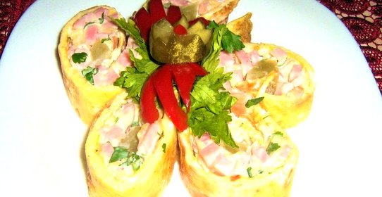 Рулет с ветчиной