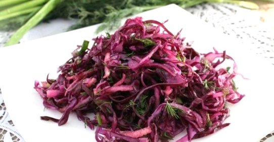 Салат к шашлыку из капусты