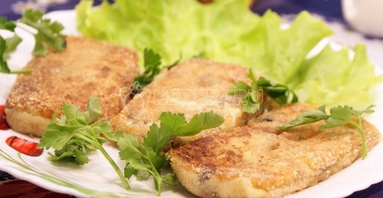 Картофельные котлеты с грибами