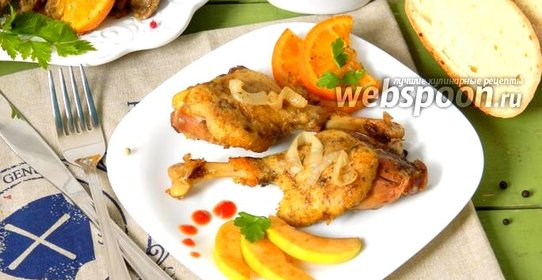 Утка в яблоках