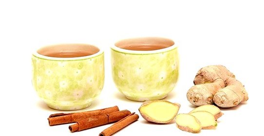 Чай с корицей и имбирем