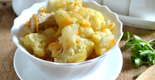 Грудка с цветной капустой