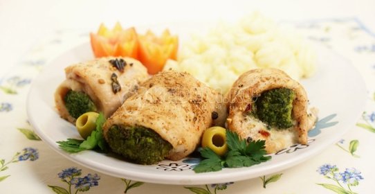 Рулетики с брокколи