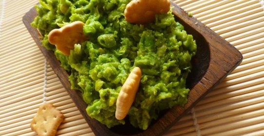 Пюре из горошка с мятой