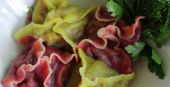 Цветные манты с грибами