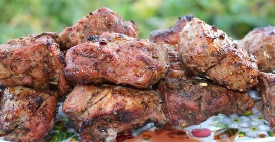 Шашлык из свинины с лимоном