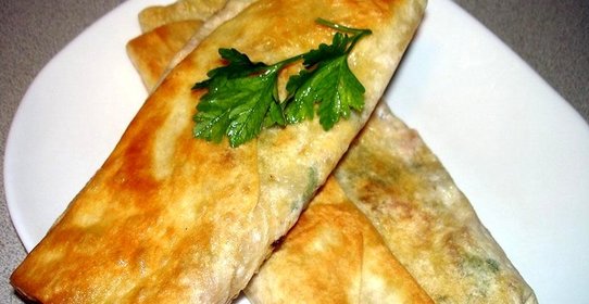 Лаваш с колбасой и сыром