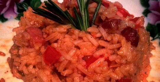 Джамбалайя с ветчиной и беконом