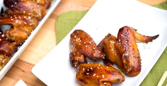 Куриные крылышки в глазури