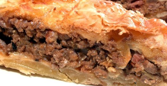 Быстрый пирог с мясом