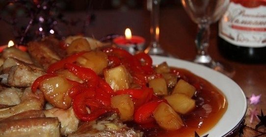 Кисло-сладкие свиные ребра по-китайски