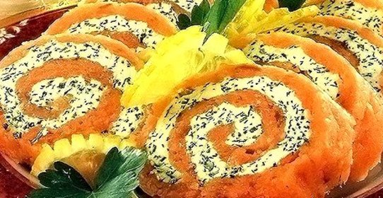 Рулет из лосося