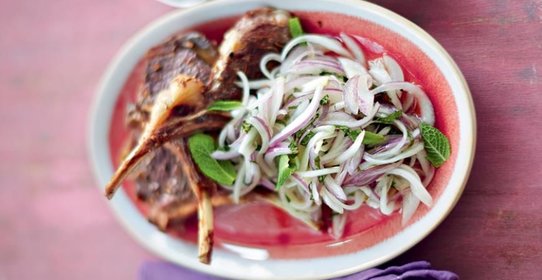 Салат из красного лука