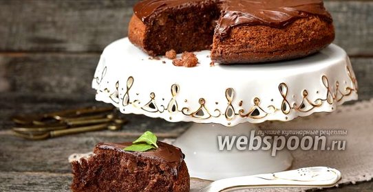 Шоколадный кекс с изюмом в мультиварке