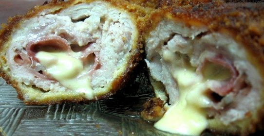 Котлеты с ветчиной и сыром