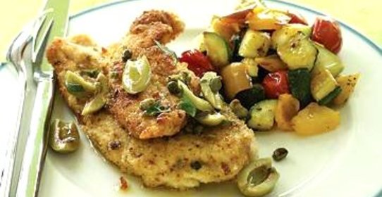 Куриные котлеты с оливковой приправой