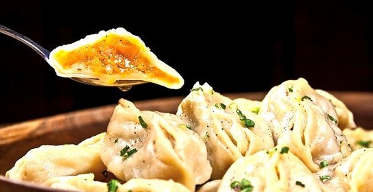 Манты с тыквой постные