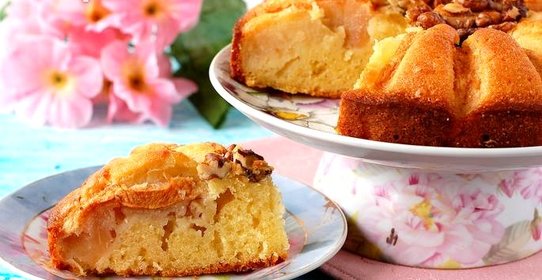 Яблочно-ореховый пирог