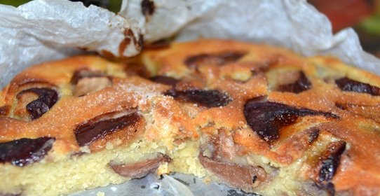 Сладкий пирог с нектаринами