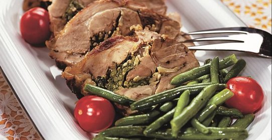 Свинина, запеченная с травами