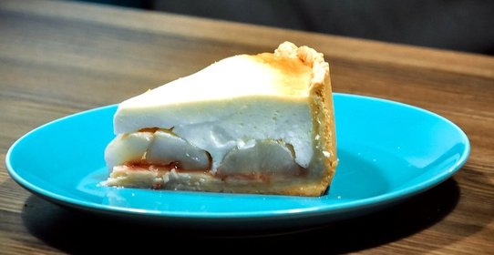 Грушевый пирог с творогом