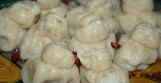 Хинкали с телятиной и бараниной