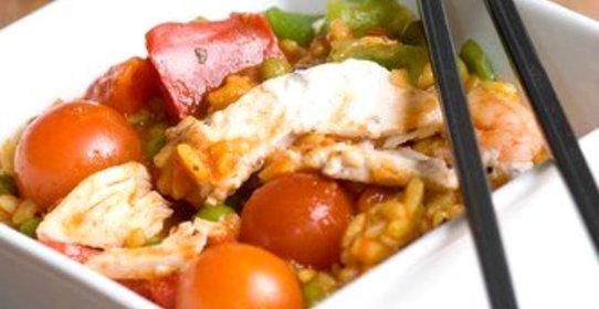 Паэлья с телятиной