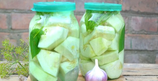 Малосольные кабачки быстрого приготовления