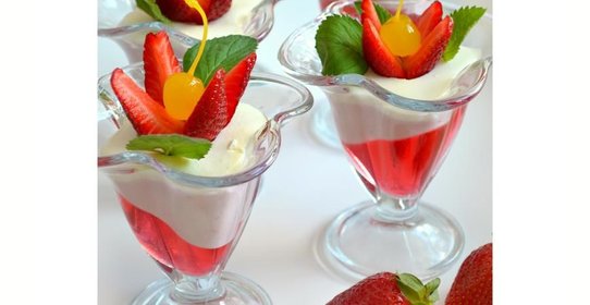 Десерт с клубникой Талия