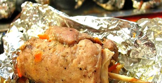 Мясные рулетики в духовке