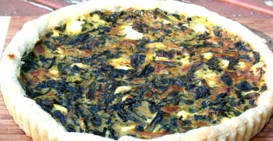 Пирог со свекольной ботвой